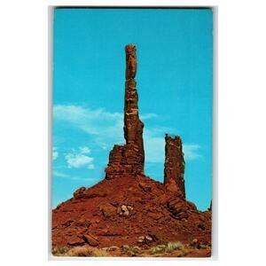 Vintage Totem Pole Monument Valley Arizona Postcard by Rollie F. Houck